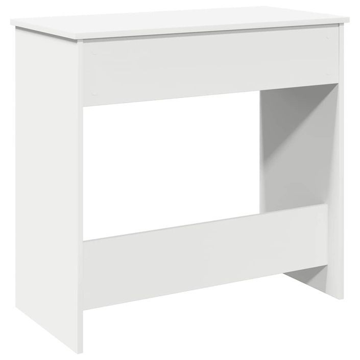 Bureau Blanc 80x40x75 cm Bois d'ingénierie - Photo n°7