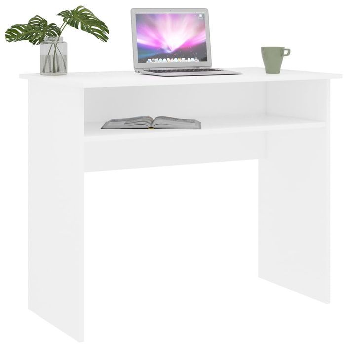 Bureau Blanc 90x50x74 cm - Photo n°1