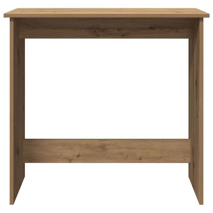 Bureau chêne artisanal 80x40x75 cm bois d'ingénierie - Photo n°4