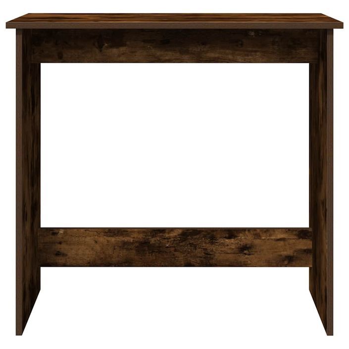 Bureau chêne fumé 80x40x75 cm bois d'ingénierie - Photo n°4