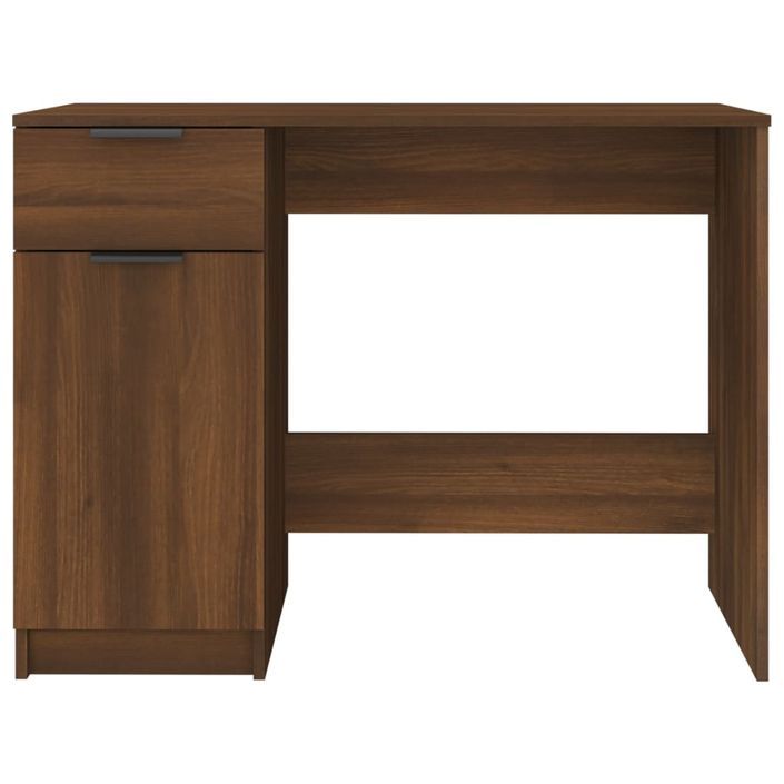 Bureau Chêne marron 100x50x75 cm Bois d'ingénierie - Photo n°7