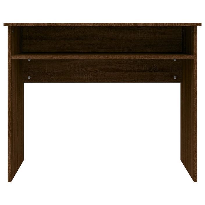 Bureau Chêne marron 90x50x74 cm Bois d'ingénierie - Photo n°4