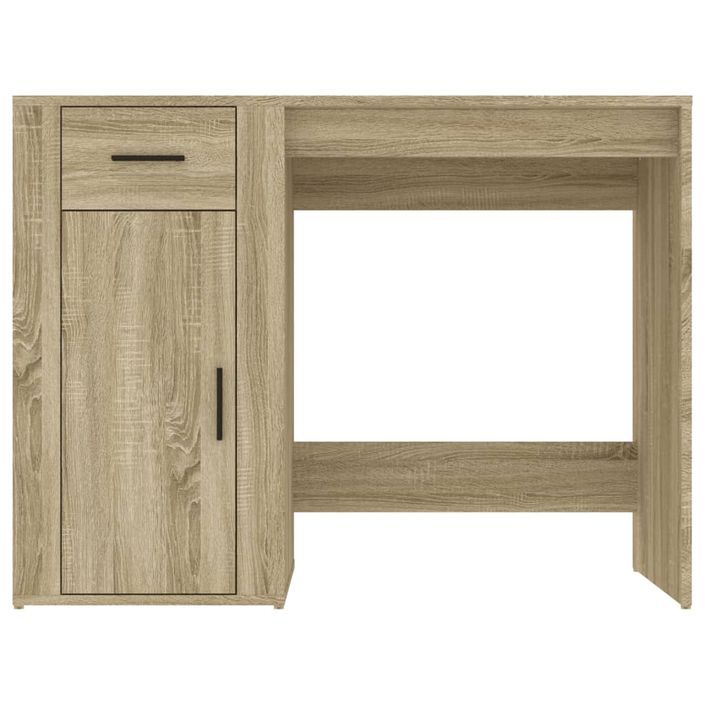 Bureau Chêne sonoma 100x49x75 cm Bois d'ingénierie - Photo n°6