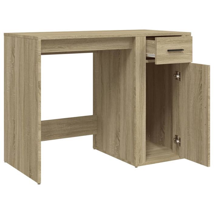 Bureau Chêne sonoma 100x49x75 cm Bois d'ingénierie - Photo n°7