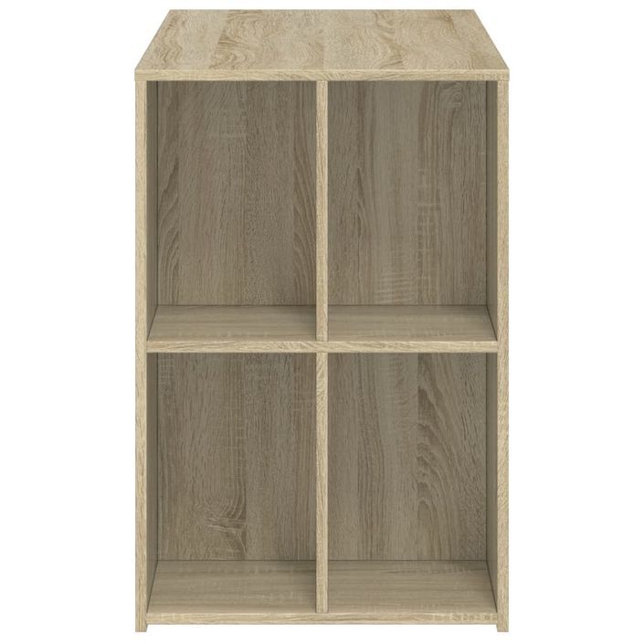 Bureau chêne sonoma 102x50x75 cm bois d'ingénierie - Photo n°5