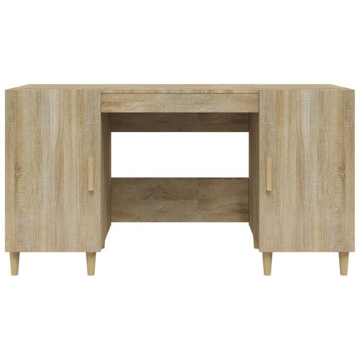 Bureau Chêne sonoma 140x50x75 cm Bois d'ingénierie - Photo n°7