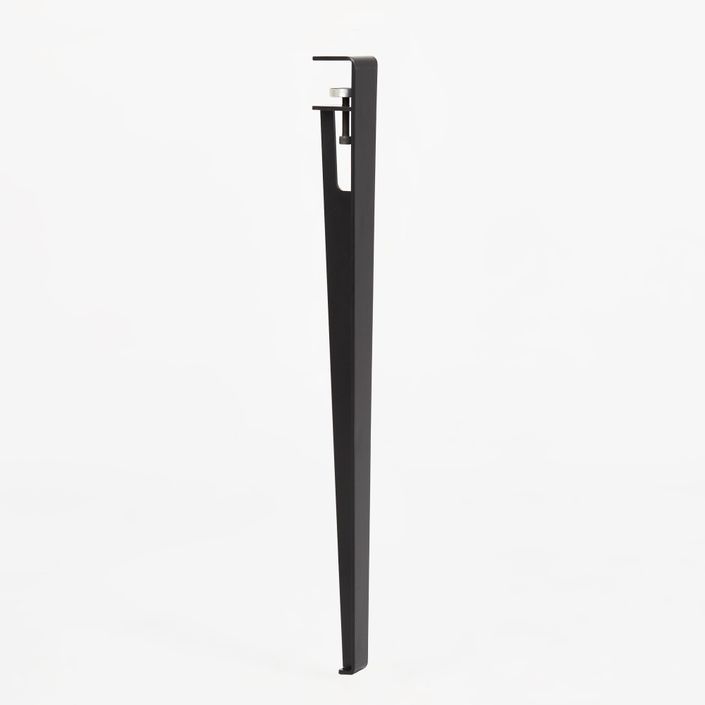 Bureau elegant bois anthracite et acier noir Brika 120 cm - Photo n°6