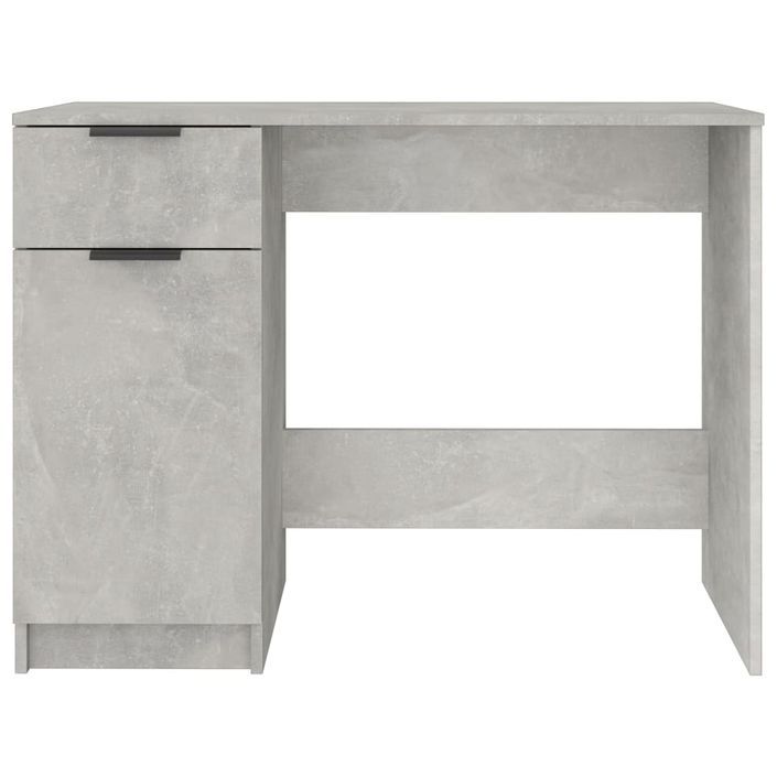 Bureau Gris béton 100x50x75 cm Bois d'ingénierie - Photo n°6