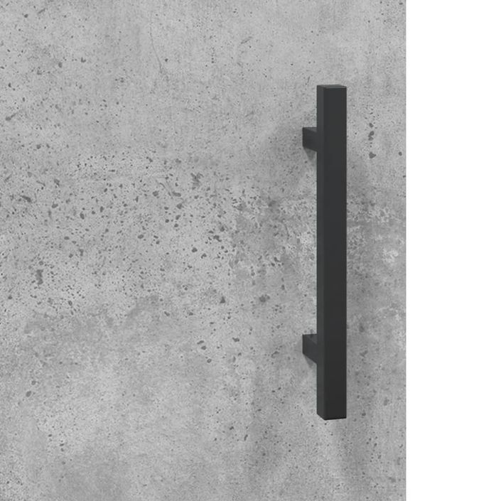Bureau gris béton 140x50x75 cm bois d'ingénierie - Photo n°9