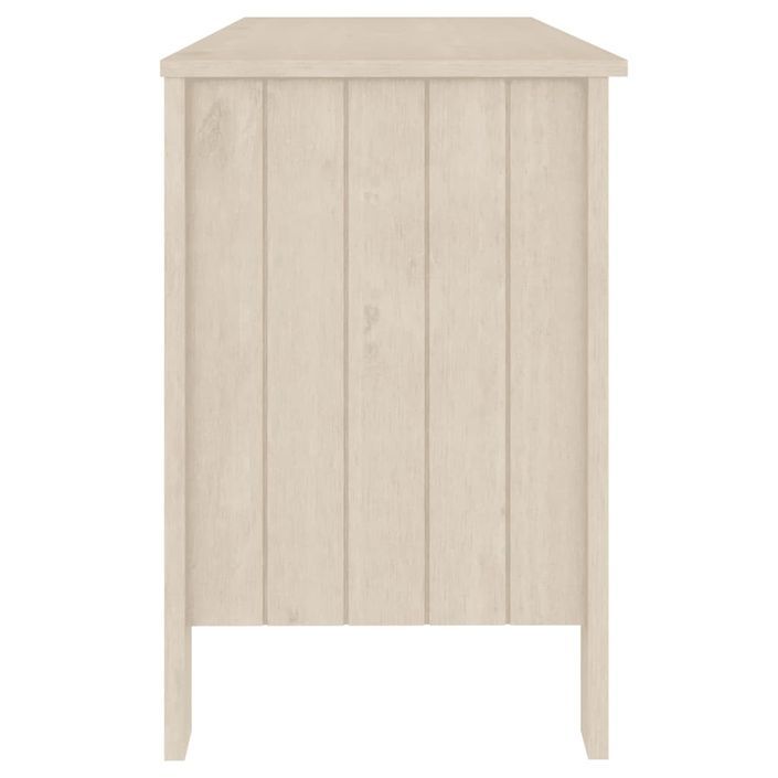 Bureau HAMAR Marron miel 113x50x75 cm Bois massif de pin - Photo n°6