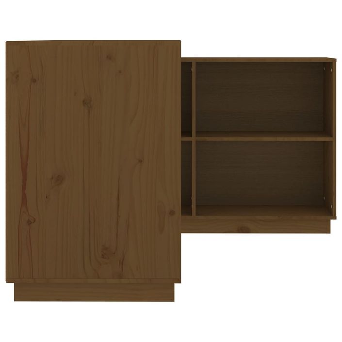 Bureau Marron miel 110x50x75 cm Bois massif de pin - Photo n°8