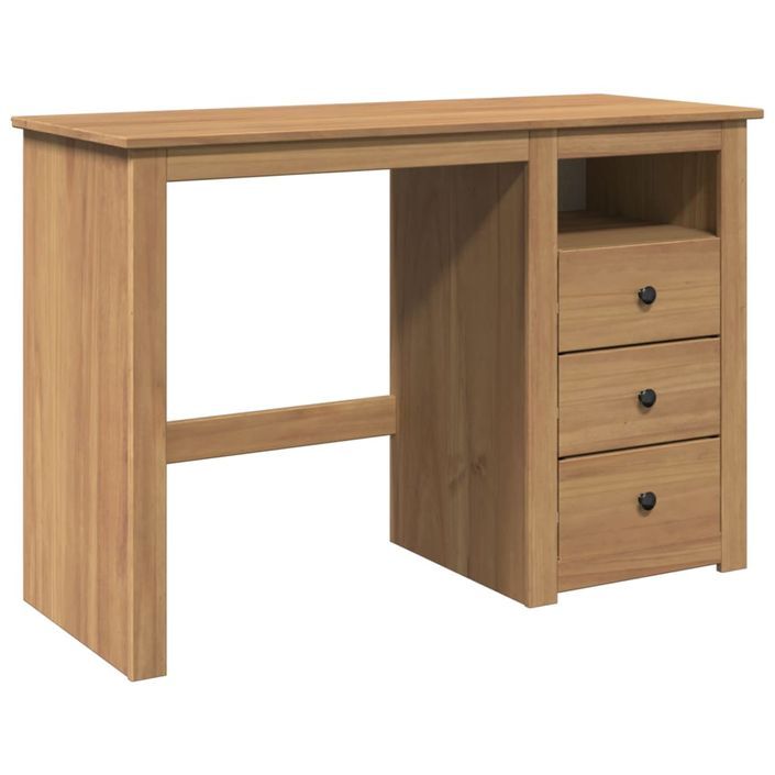 Bureau Panama 112x45x75 cm bois massif de pin - Photo n°2