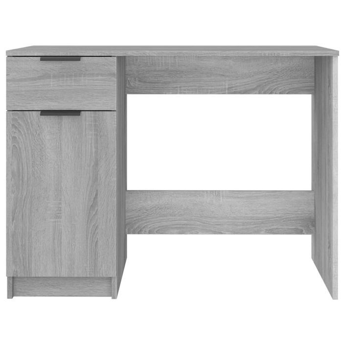 Bureau Sonoma gris 100x50x75 cm Bois d'ingénierie - Photo n°6