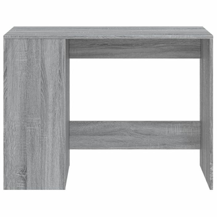 Bureau sonoma gris 102x50x75 cm bois d'ingénierie - Photo n°4