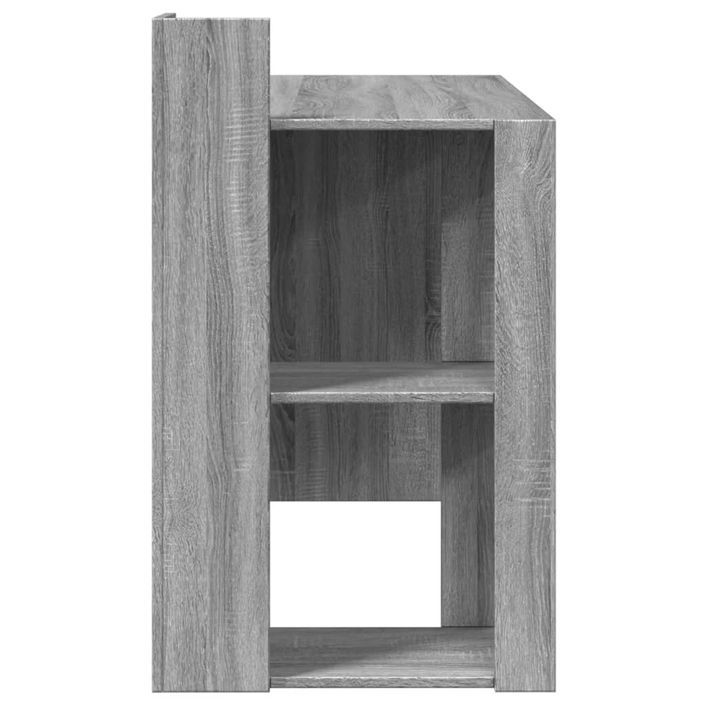 Bureau sonoma gris 103,5x56,5x94 cm bois d'ingénierie - Photo n°5