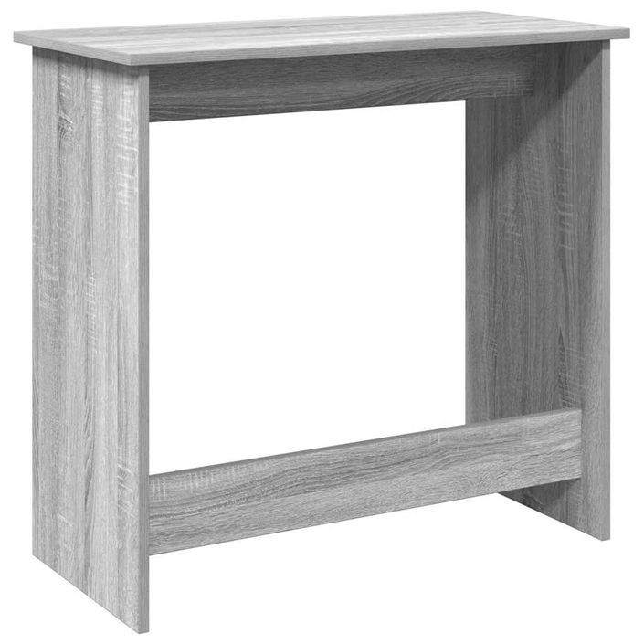 Bureau sonoma gris 80x40x75 cm bois d'ingénierie - Photo n°6