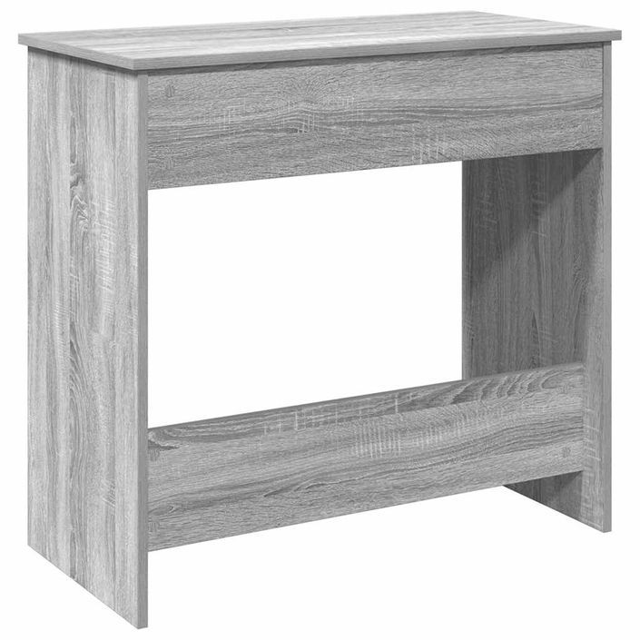 Bureau sonoma gris 80x40x75 cm bois d'ingénierie - Photo n°7