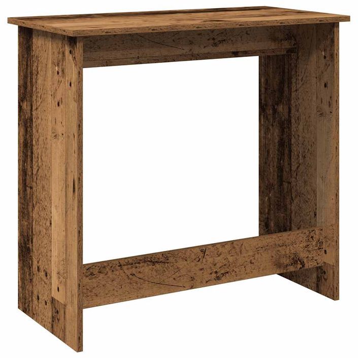 Bureau style vieux bois 80x40x75 cm bois d'ingénierie - Photo n°6