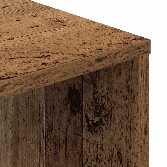 Bureau vieux bois 102,5x35x75 cm bois d'ingénierie - Photo n°7