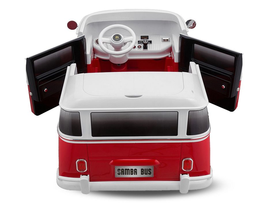 TOMTE LAERDAL VW T1 BULLI ROUGE AVEC ROUES BLEU MARINE AU 1/30ème TOMTE LAERDAL VW T1 BULLI ROUGE AVEC ROUES BLEU MARINE AU 1/30ème