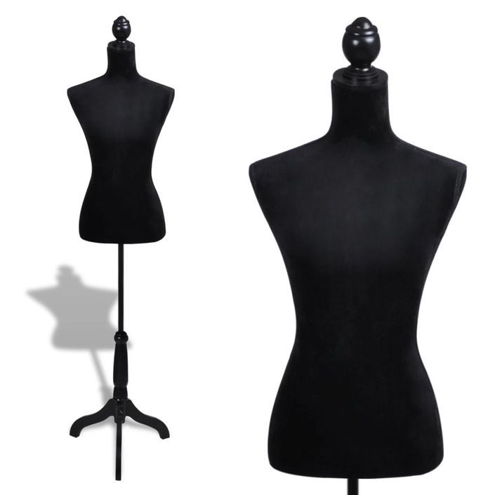 Buste de couture Mannequin de Femme Noir - Photo n°1