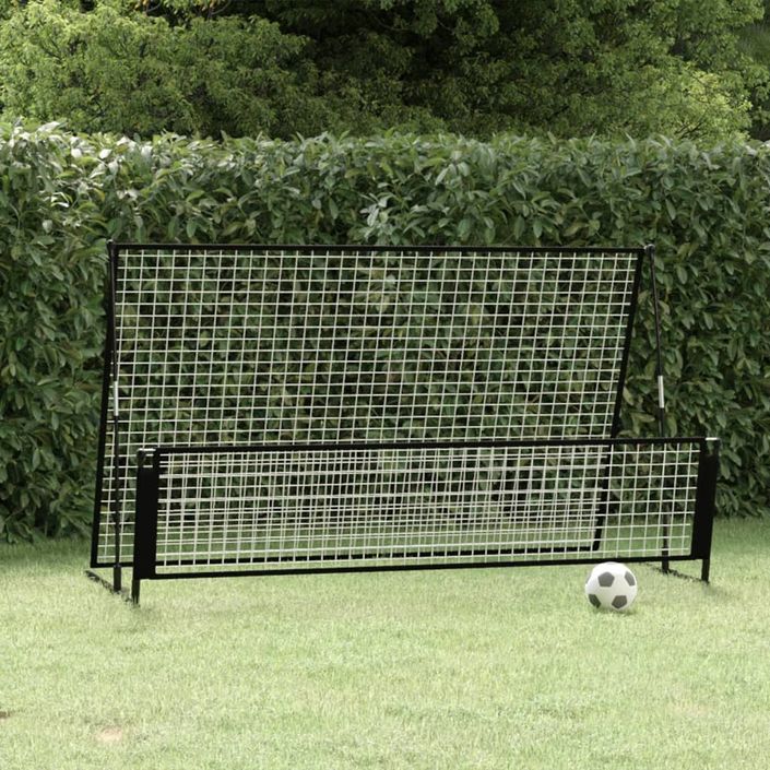 But de football de rebondissement 2 en 1 202x104x120 cm Acier - Photo n°1