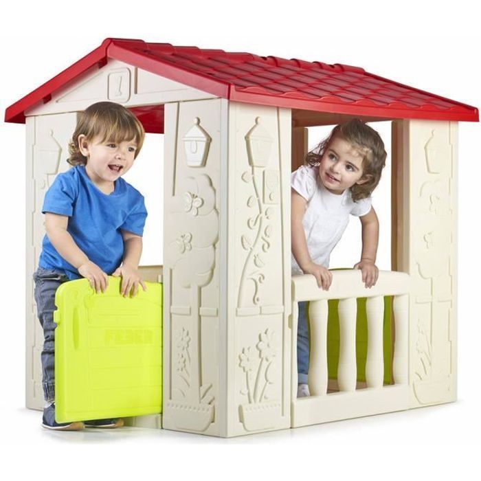 Cabane pour enfant HAPPY - FEBER - Maison pour jardin avec portillon - Photo n°1