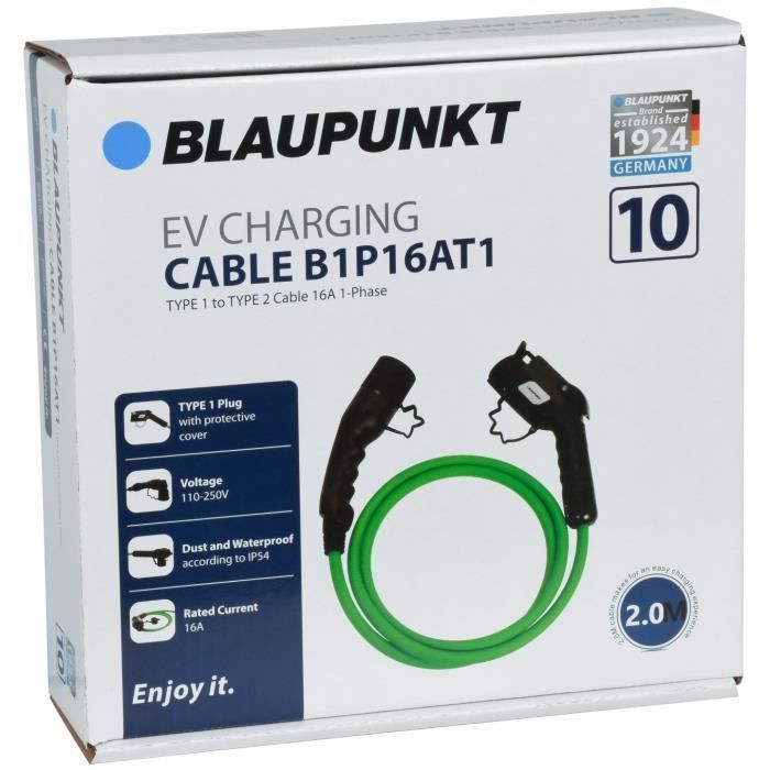CABLE CHARGE VEHICULE ELECTRIQUE T1->T2 B1P16AT1 N°10 BLAUPUNKT - Photo n°1