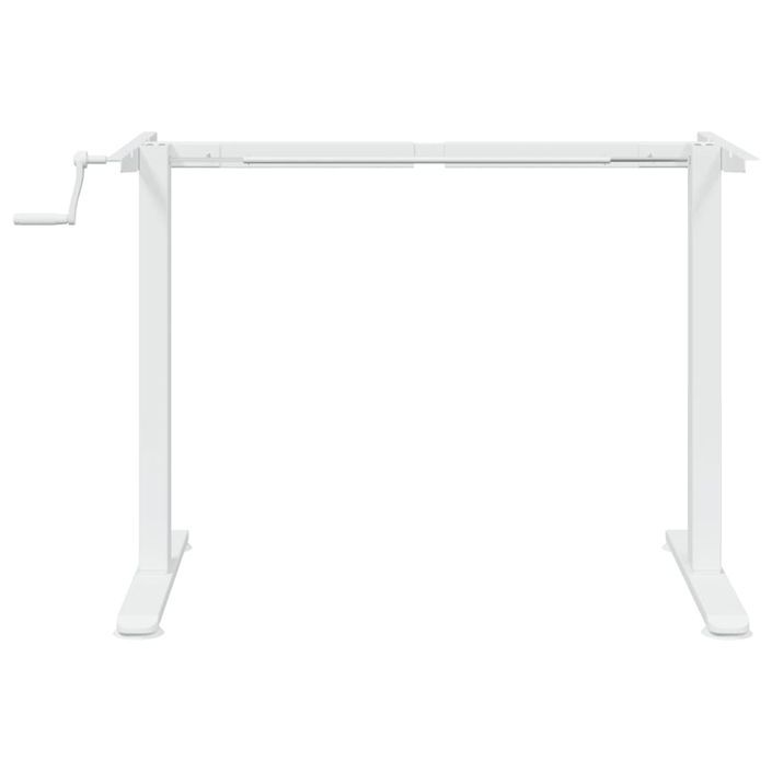 Cadre de bureau debout blanc (94-135)x60x(70-114) cm acier - Photo n°5
