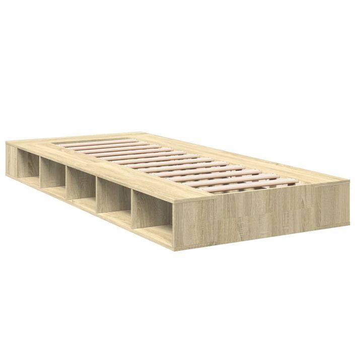 Cadre de lit 20 cm en bois avec rangement Inova - Optimisation de place - Photo n°2