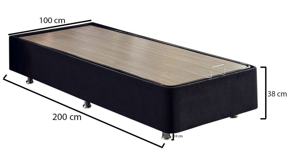 Cadre de lit avec coffre de rangement Rika - 6 tailles - Photo n°6