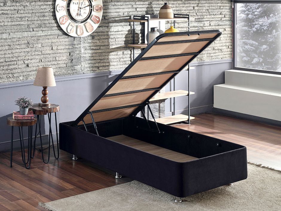 Cadre de lit avec coffre de rangement Rika - 6 tailles - Photo n°8