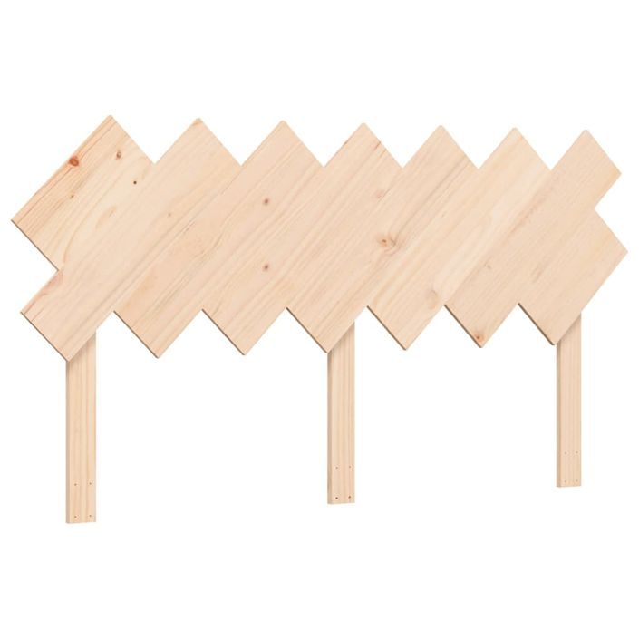 Cadre de lit avec tête de lit 140x190 cm bois massif - Photo n°8