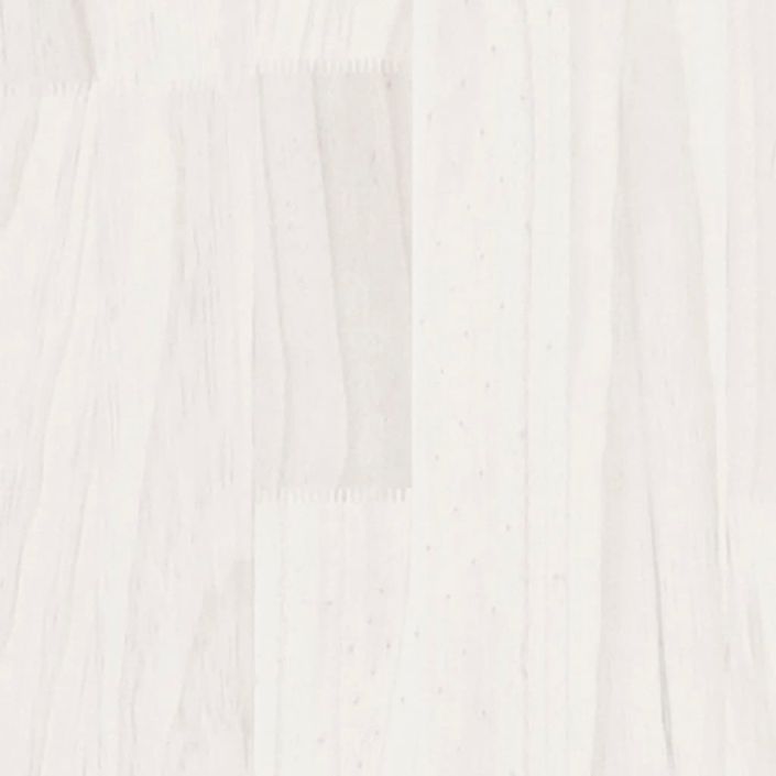 Cadre de lit Blanc Bois de pin massif 135x190 cm Natura - Photo n°6
