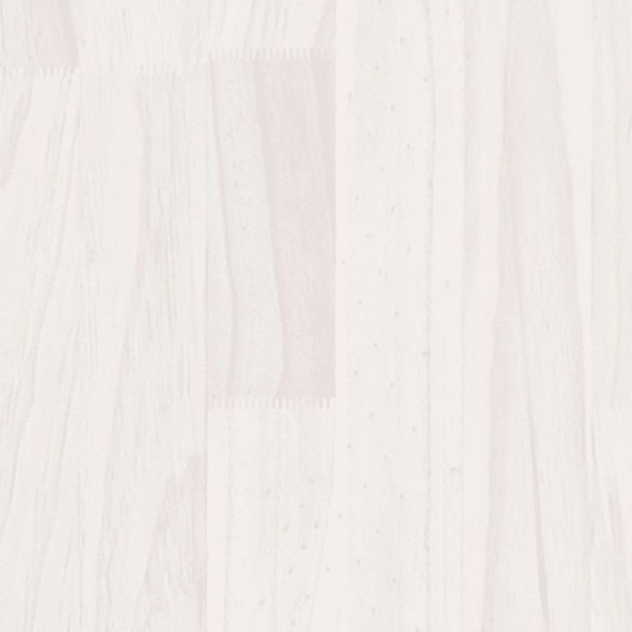Cadre de lit Blanc Bois de pin massif 160x200 cm Natura - Photo n°6