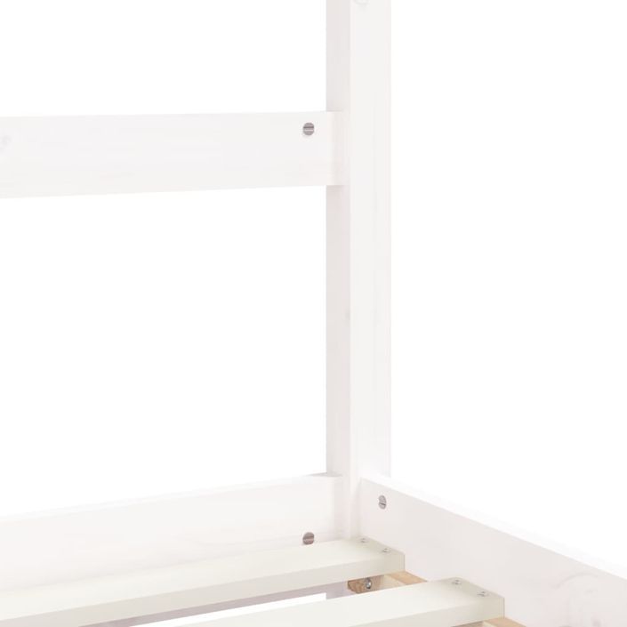Cadre de lit d'enfants tiroirs blanc 90x190 cm bois pin massif - Photo n°8