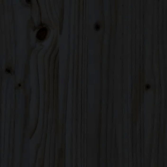 Cadre de lit d'enfants tiroirs noir 90x190cm bois de pin massif - Photo n°9