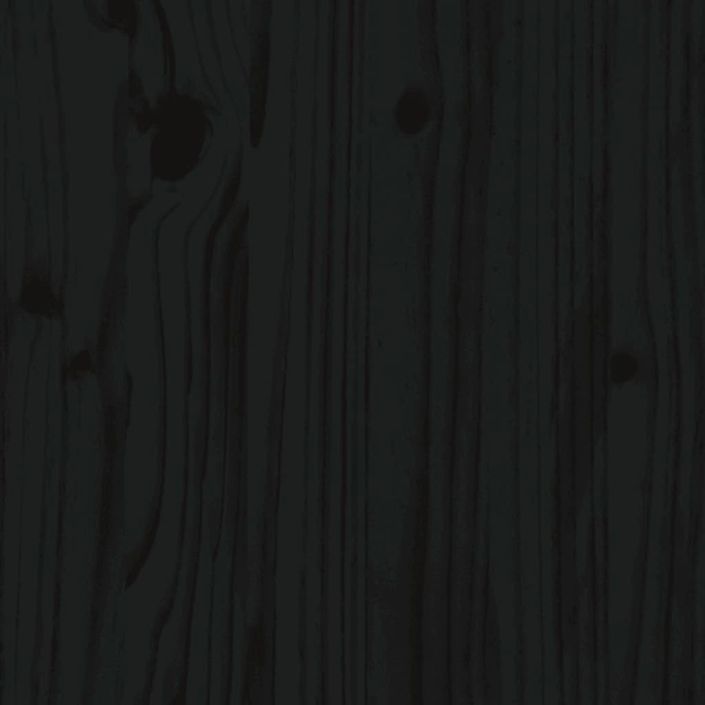Cadre de lit d'enfants tiroirs noir 90x190cm bois de pin massif - Photo n°9