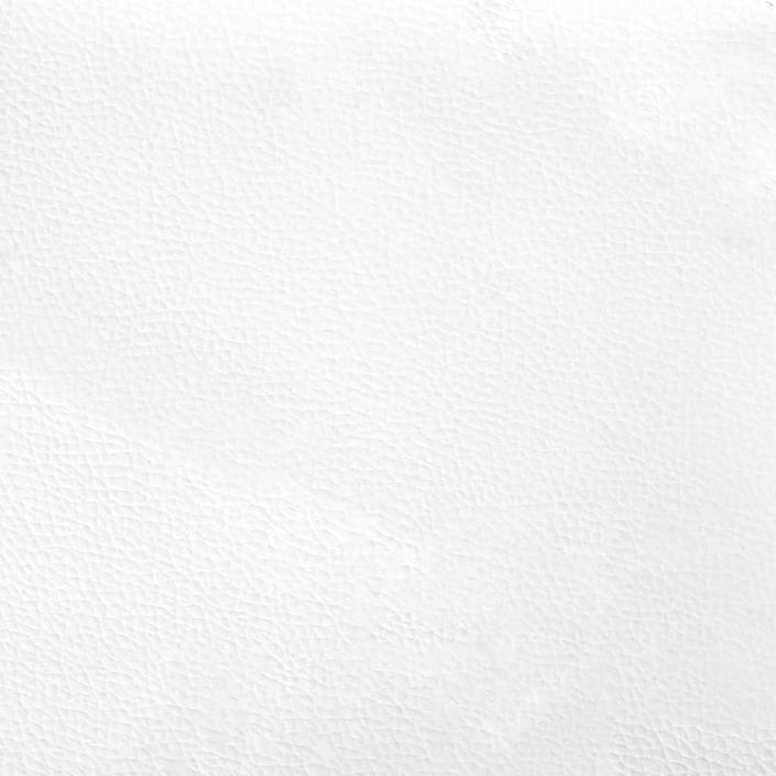 Cadre de lit et tête de lit blanc et noir 100x200 cm similicuir - Photo n°11