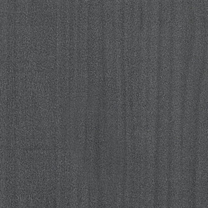 Cadre de lit Gris Bois de pin massif 90x200 cm 7 - Photo n°5