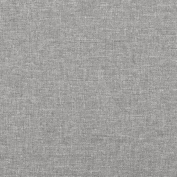 Lit Gris clair 90x200 cm Tissu - Photo n°8