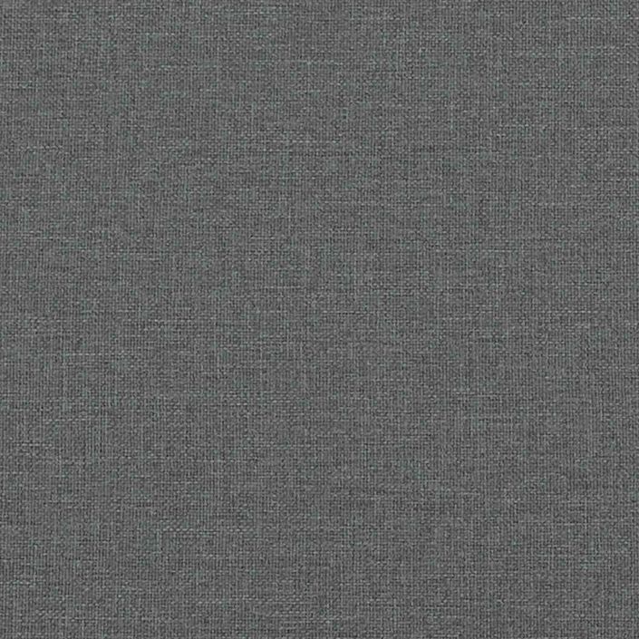 Cadre de lit ottoman avec matelas gris foncé 100x200 cm tissu - Photo n°12