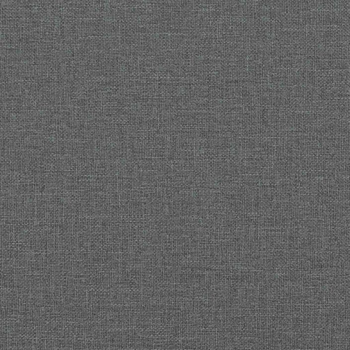 Cadre de lit ottoman avec matelas gris foncé 120x190 cm tissu - Photo n°12