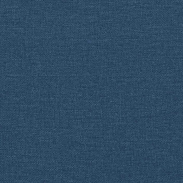 Cadre de lit ottoman sans matelas bleu 100x200 cm tissu - Photo n°10