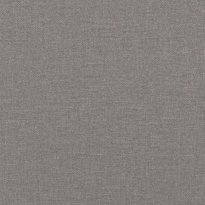 Cadre de lit ottoman sans matelas taupe 90x200 cm tissu - Photo n°10