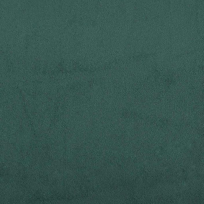 Cadre de lit ottoman sans matelas vert foncé 120x200 cm velours - Photo n°10