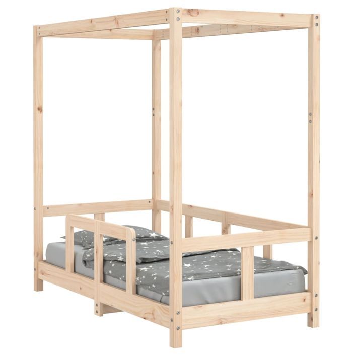 Cadre de lit pour enfant 70x140 cm bois de pin massif - Photo n°1