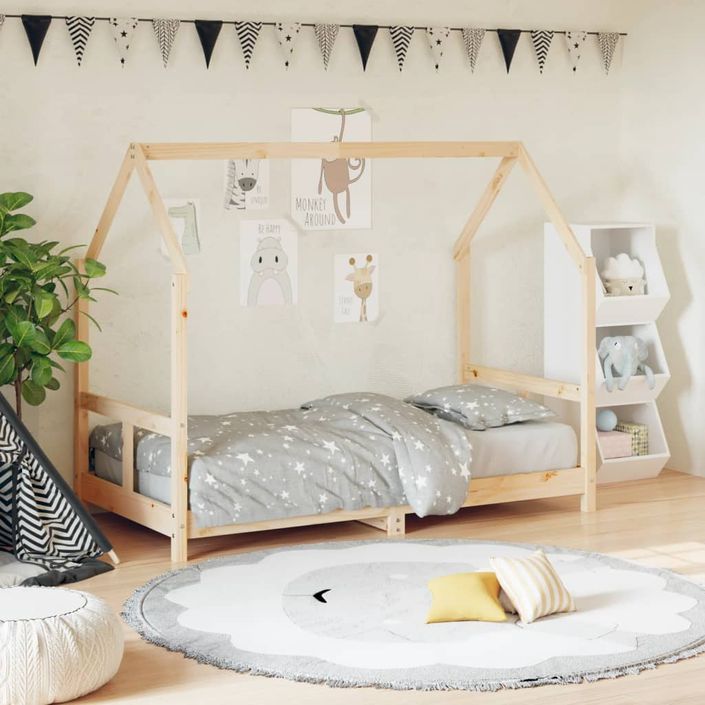 Cadre de lit pour enfant 80x160 cm bois de pin massif - Photo n°2