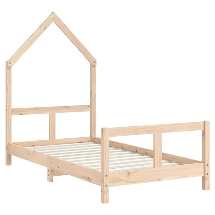 Cadre de lit pour enfant 80x160 cm bois de pin massif - Photo n°3
