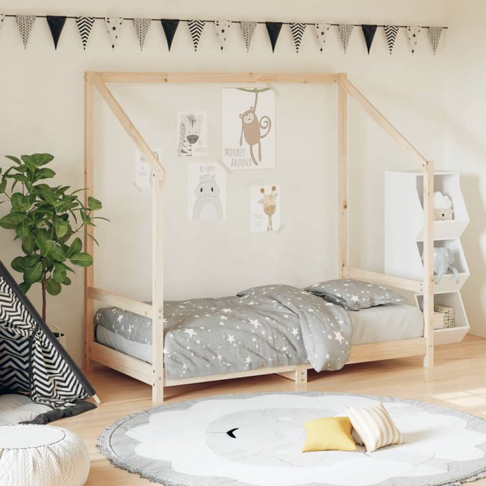 Cadre de lit pour enfant 80x160 cm bois de pin massif - Photo n°2